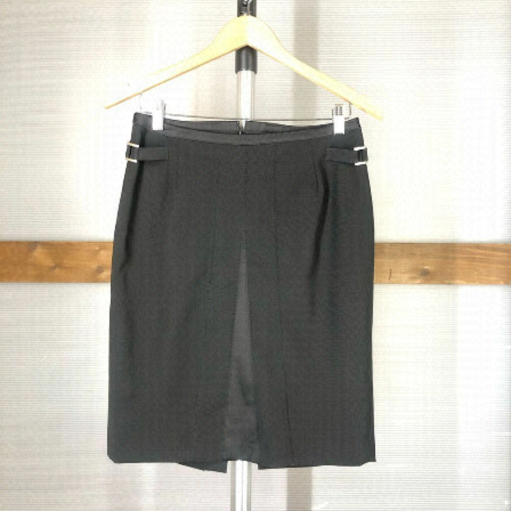 TRISTAN & ISEUT Black Pencil Lined Skirt Sz 8